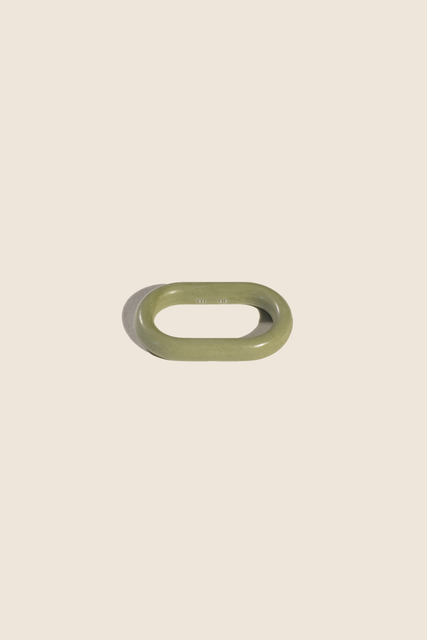 teresa helbig ANILLO PORCELANA DOBLE VERDE