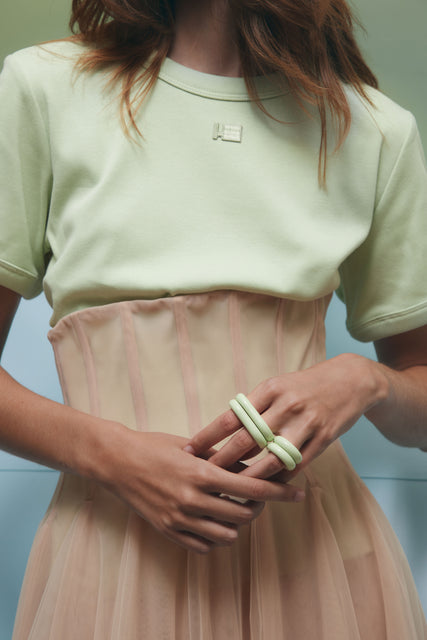 teresa helbig ANILLO PORCELANA DOBLE VERDE Liquidación