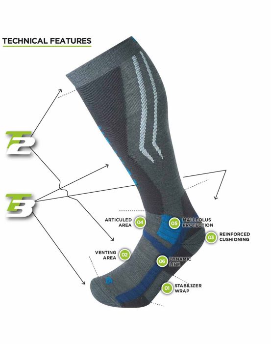ternua CALCETÍN T3 SKI MOUNTAINEERING ECO UNISEX Oferta exclusiva