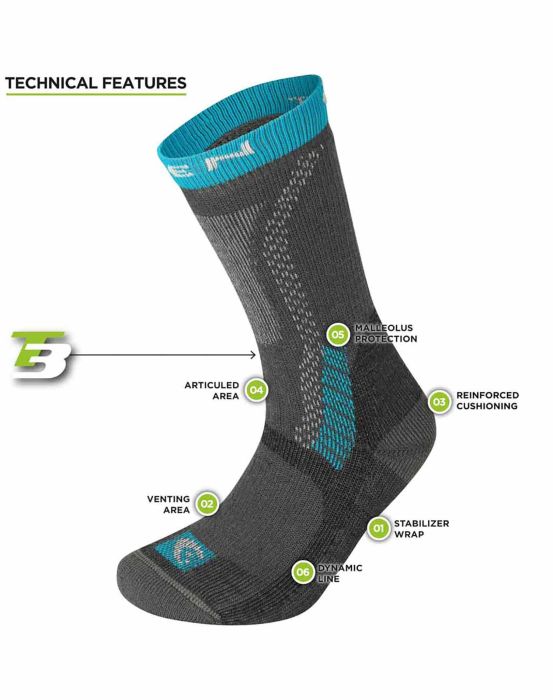 ternua CALCETÍN T3 HEAVY TREKKER ECO WOMAN Descuento por venta flash