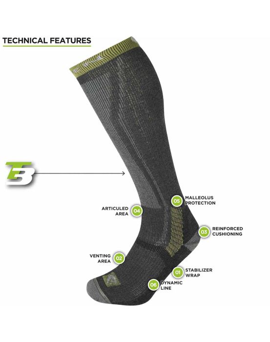 ternua CALCETÍN T3 HEAVY TREKKER OVERCALF ECO UNISEX Grandes ahorros
