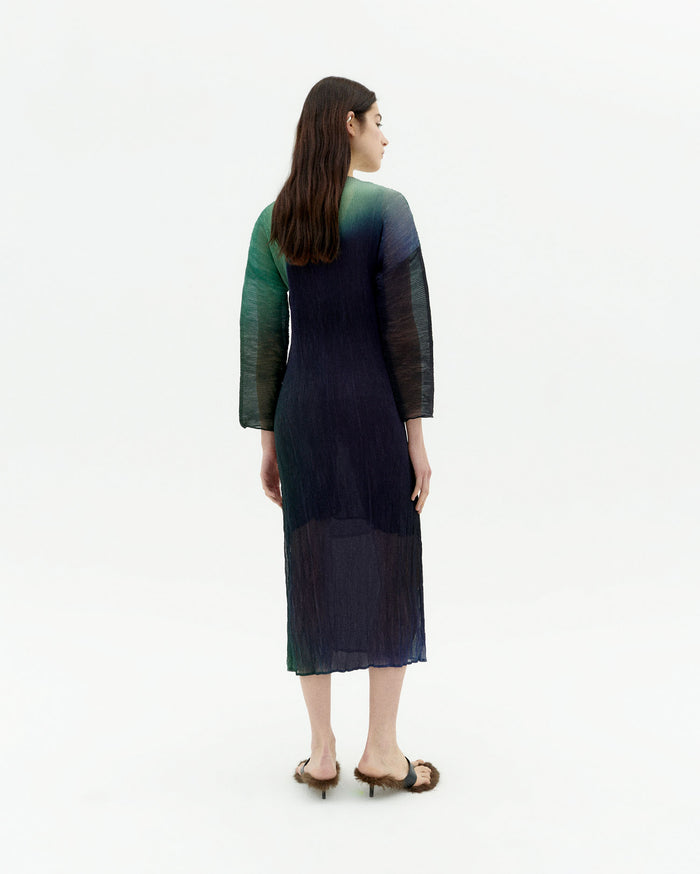 thinking mu Vestido verde Niki Superdescuento