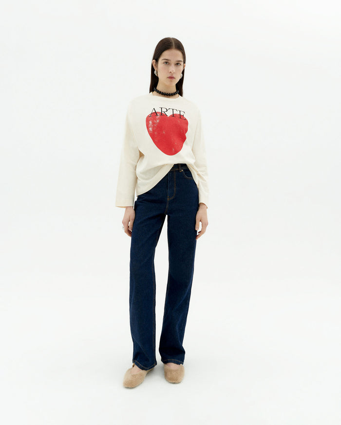 thinking mu Camiseta blanca art love Emily Ahorra y exporta