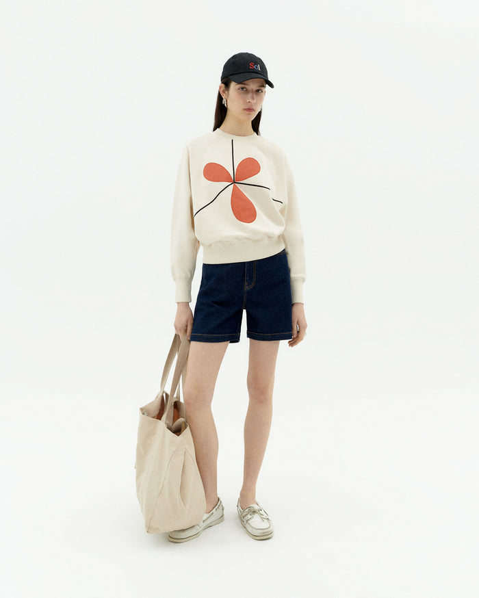 thinking mu Sudadera blanca Sabine Bonnie En oferta