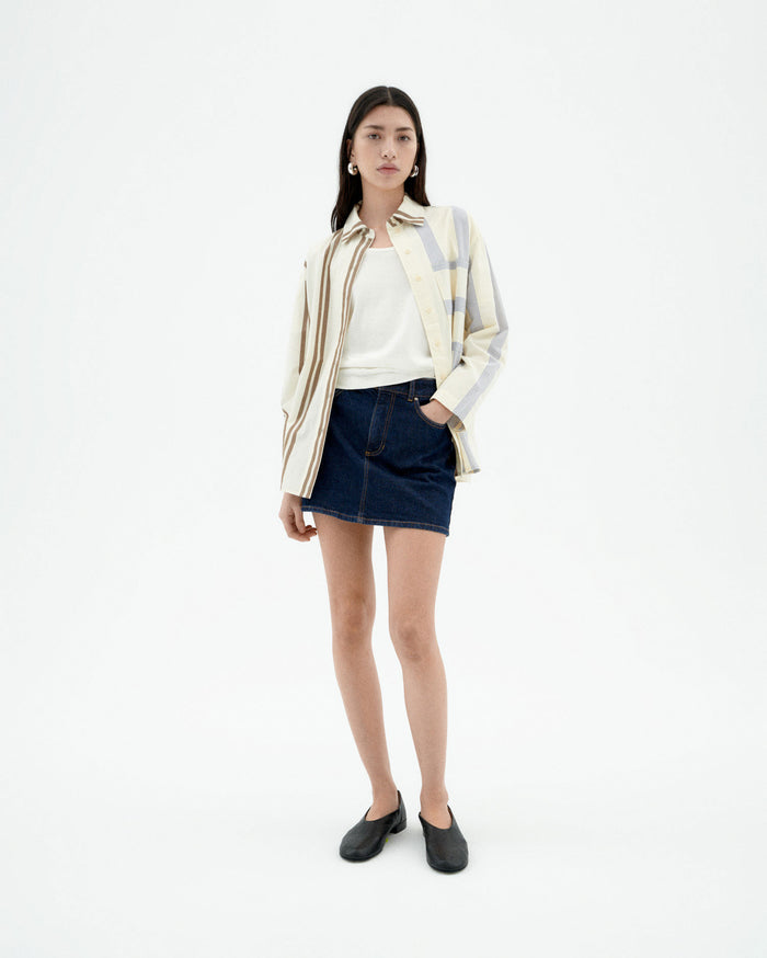 thinking mu Falda dark clean denim Kimmy Libre de impuestos
