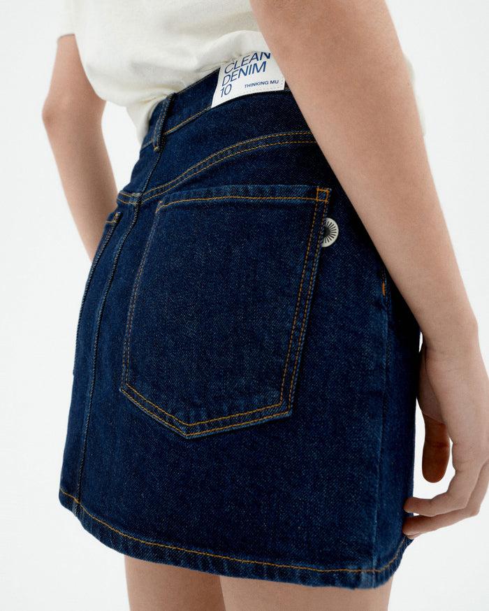 thinking mu Falda dark clean denim Kimmy Libre de impuestos