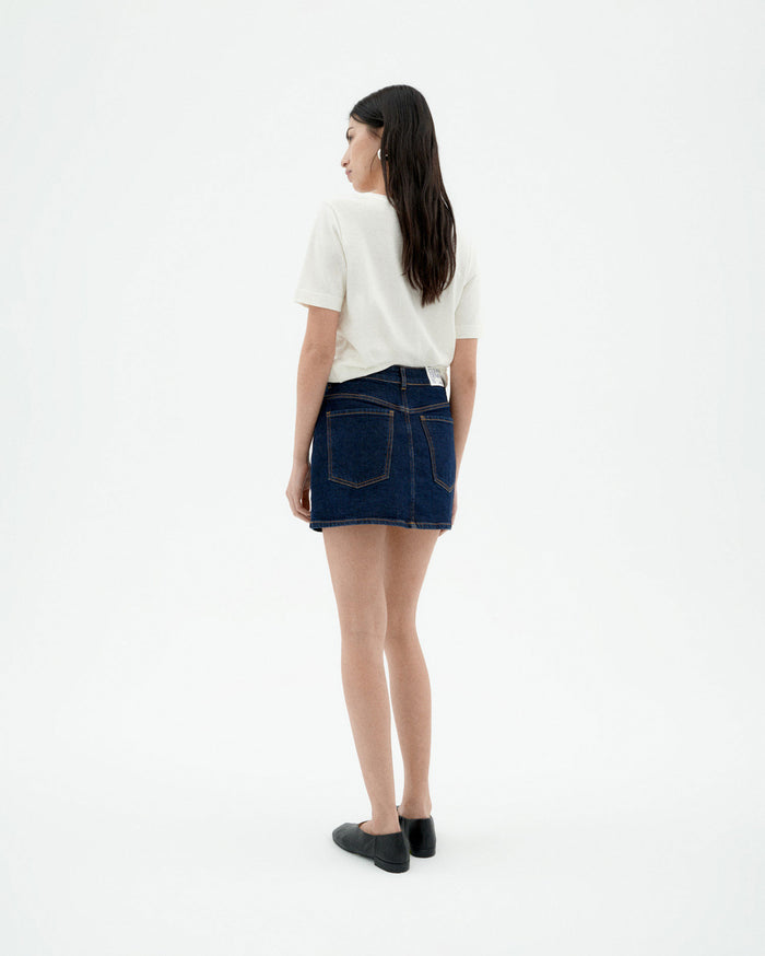 thinking mu Falda dark clean denim Kimmy Libre de impuestos