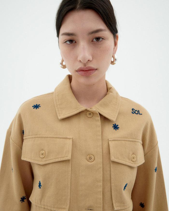 thinking mu Chaqueta beige sol chain Frans Grandes ahorros
