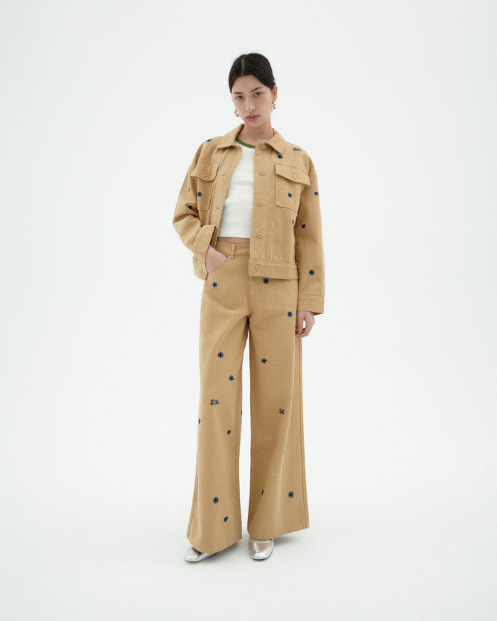 thinking mu Chaqueta beige sol chain Frans Grandes ahorros