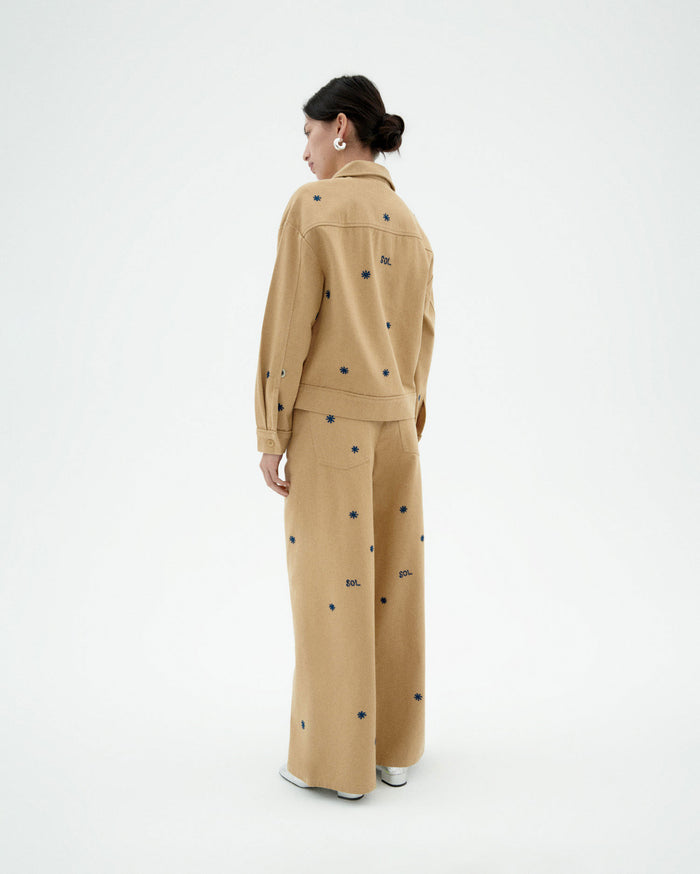thinking mu Chaqueta beige sol chain Frans Grandes ahorros