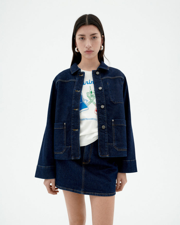 thinking mu Chaqueta denim medium wash Debbie