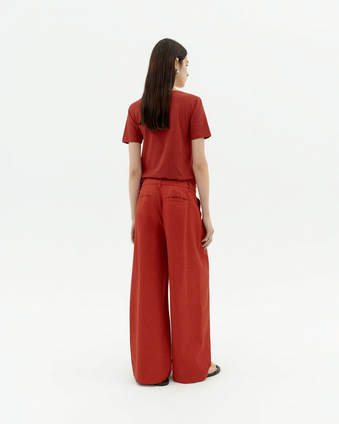 thinking mu Pantalón rojo hemp Pat 2025