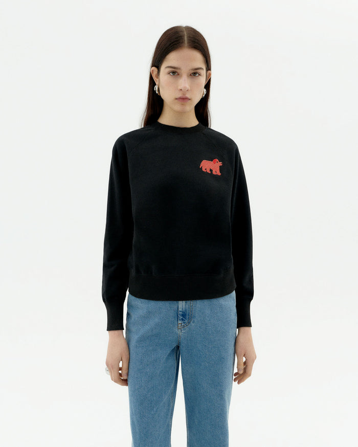thinking mu Sudadera negra doggy Bonnie