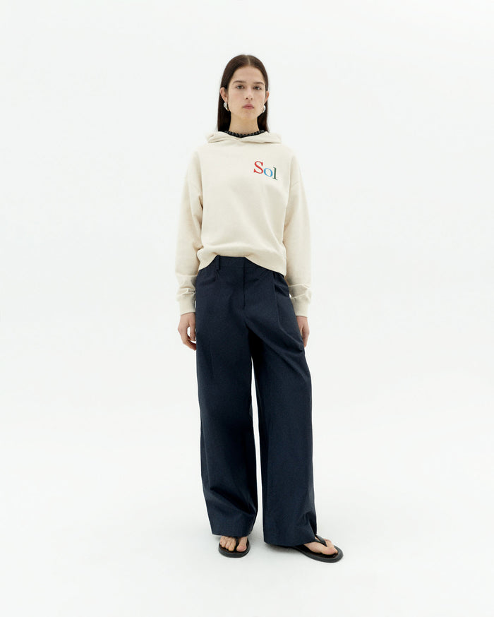 thinking mu Sudadera capucha blanca sol type Valeria Outlet online