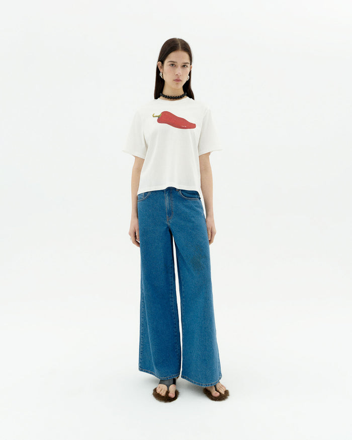 thinking mu Camiseta blanca chilli Lucia Ofertas