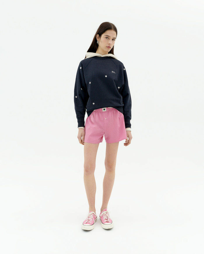thinking mu Sudadera navy solsol Bonnie Descuento