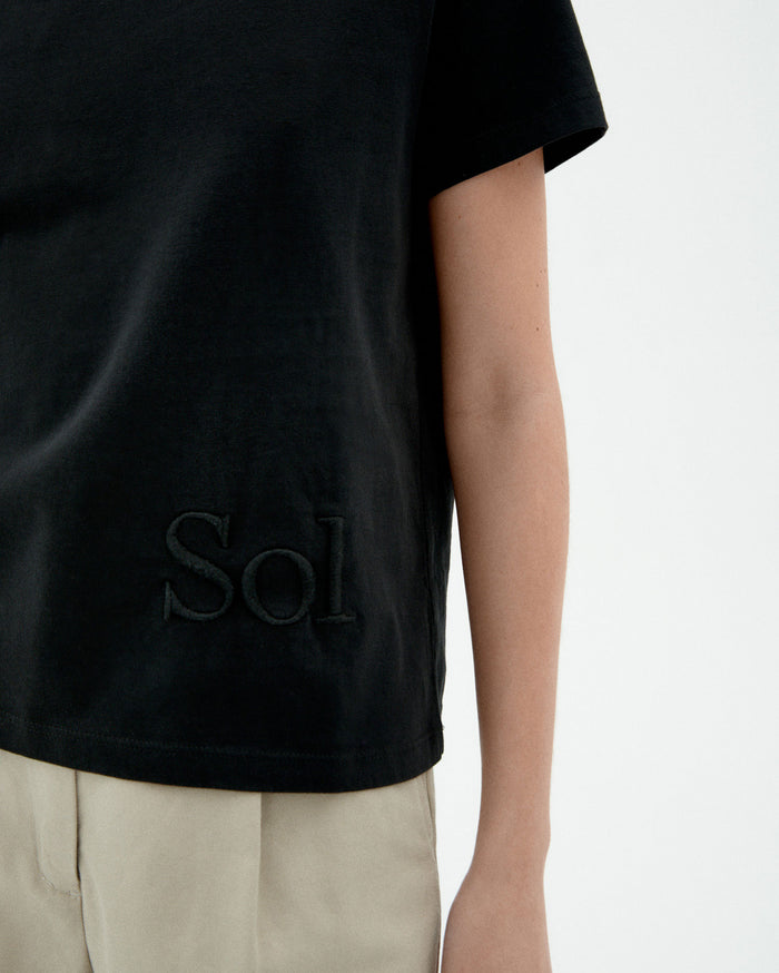 thinking mu Camiseta negra sol type Ida Tienda