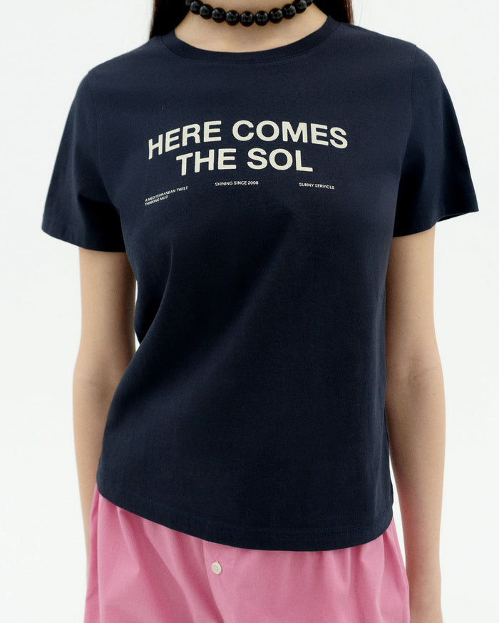 thinking mu Camiseta navy classic sol Ida Liquidación