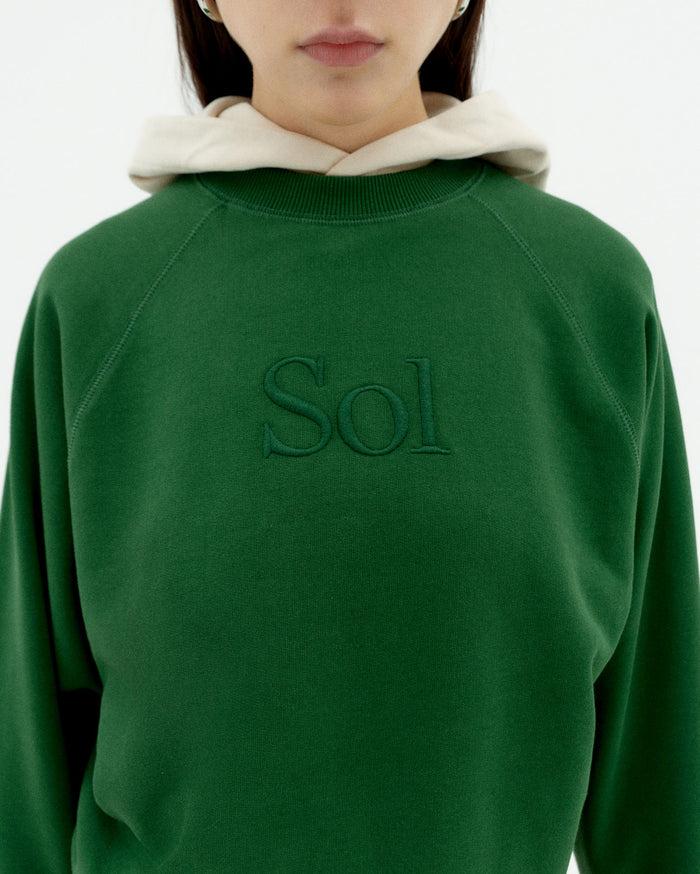 thinking mu Sudadera verde sol type Bonnie COMPRAR AHORA