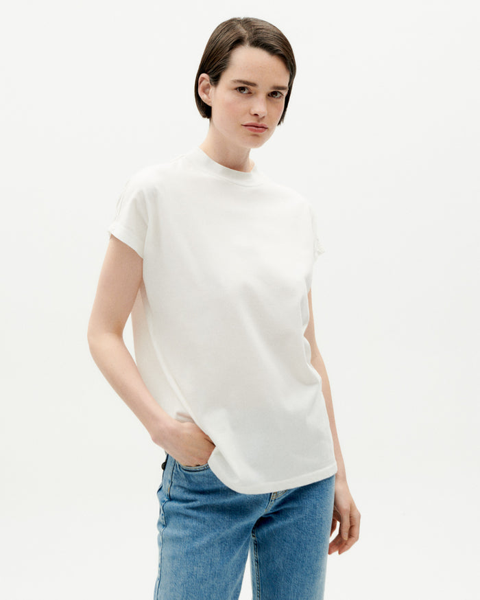 thinking mu Camiseta blanca básica Volta