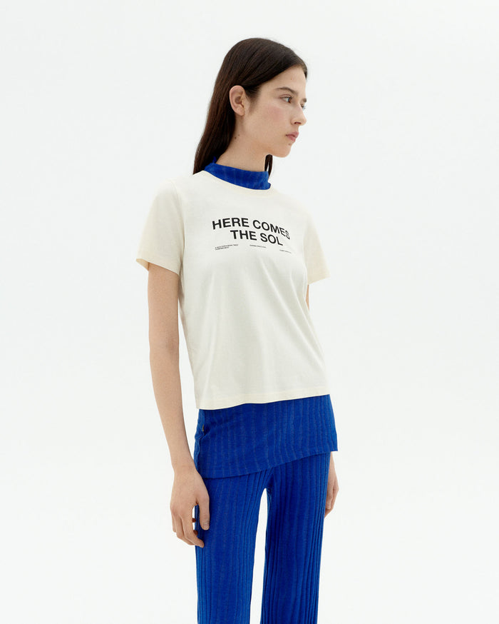thinking mu Camiseta blanca classic sol Ida