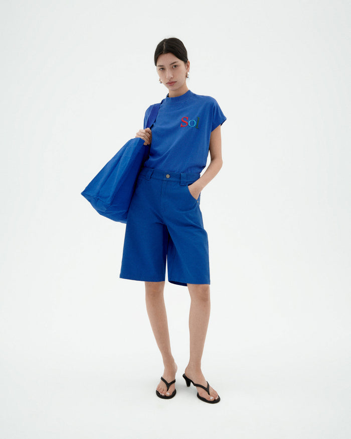 thinking mu Camiseta azul sol type Volta Grandes ahorros