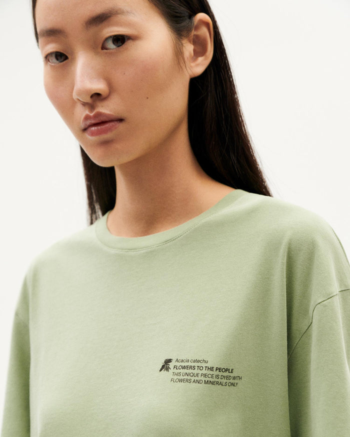 thinking mu Camiseta Acacia tinte natural unisex Precio ultrabajo