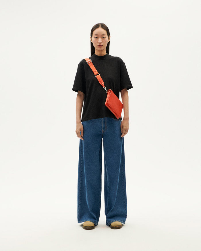 thinking mu Camiseta gruesa negra hemp Aidin Outlet online