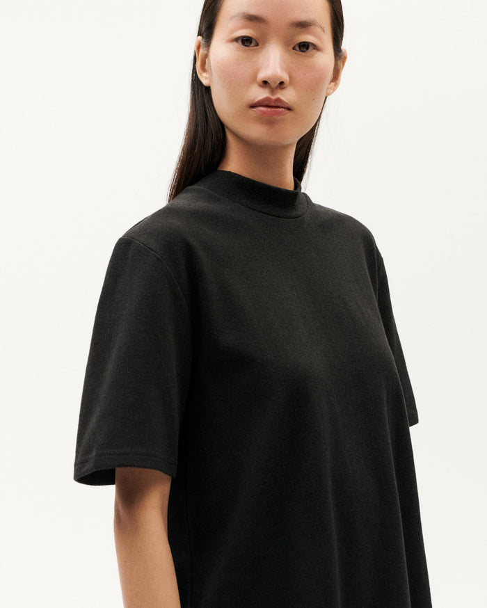 thinking mu Camiseta gruesa negra hemp Aidin Outlet online
