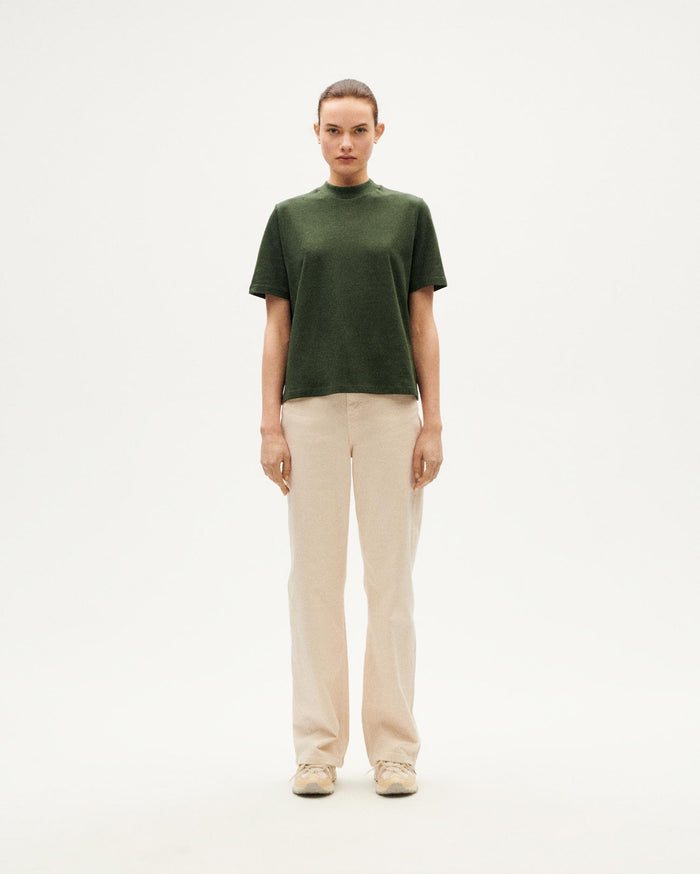 thinking mu Camiseta gruesa verde hemp Aidin Rebajas de fábrica