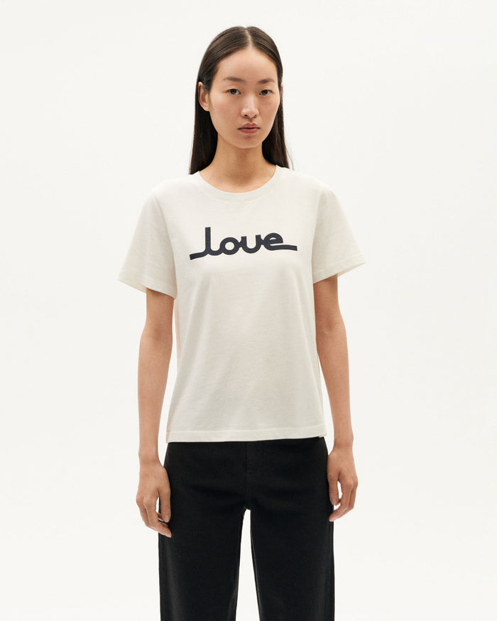 thinking mu Camiseta blanca love Ida