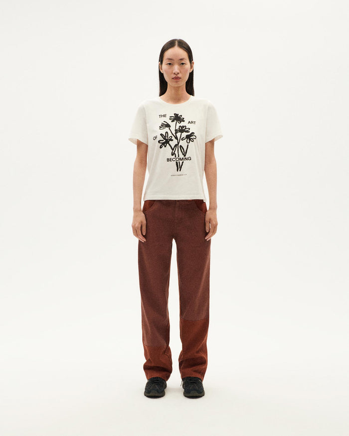 thinking mu Camiseta blanca becoming Ida Descuento
