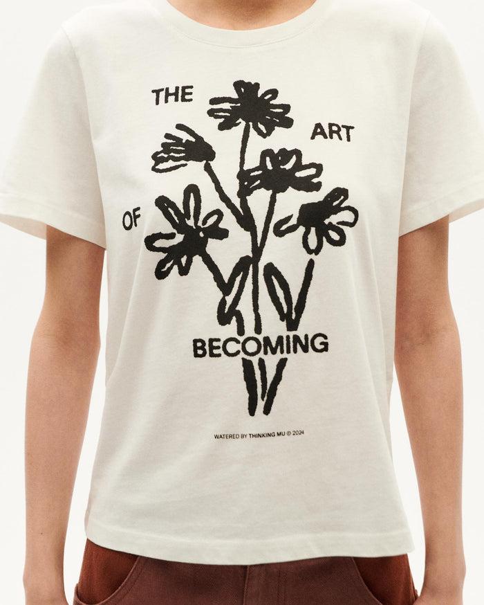 thinking mu Camiseta blanca becoming Ida Descuento