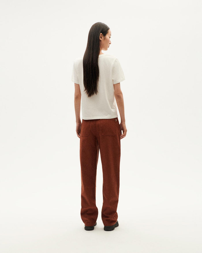 thinking mu Camiseta blanca becoming Ida Descuento