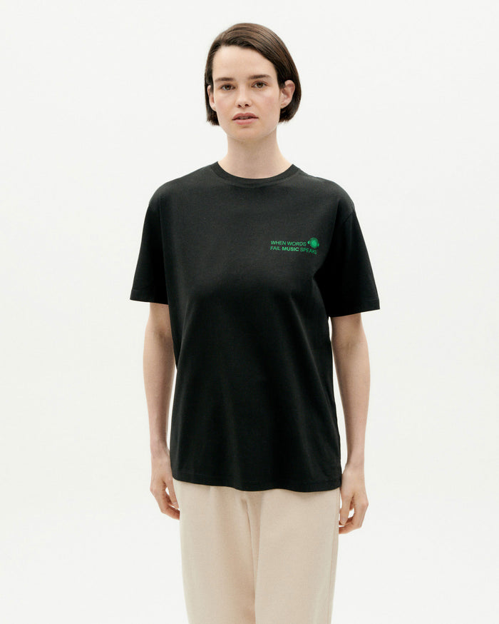thinking mu Camiseta negra unisex Thinking Music Festival