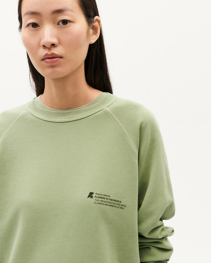 thinking mu Sudadera Acacia tinte natural unisex Oferta especial
