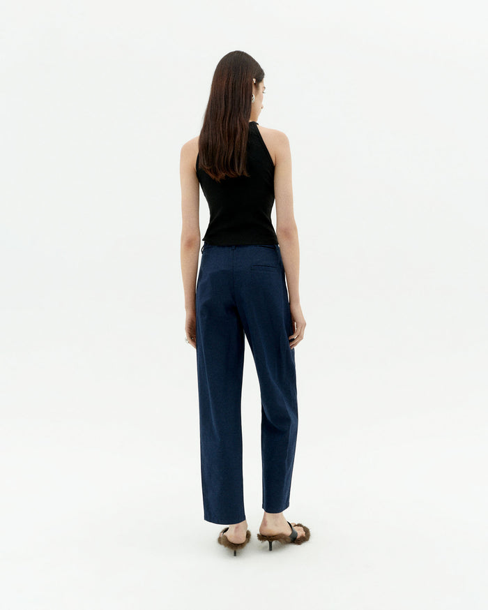thinking mu Pantalón navy hemp Rina Solo hoy