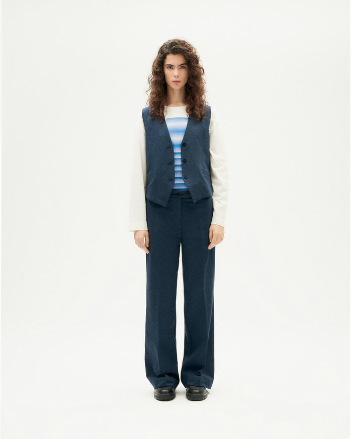 thinking mu Pantalón azul oscuro Hermione Descuento por venta flash