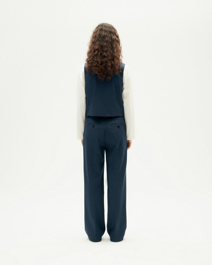 thinking mu Pantalón azul oscuro Hermione Descuento por venta flash