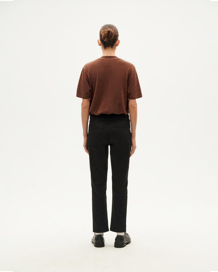 thinking mu Pantalón negro Nele Ofertas de temporada