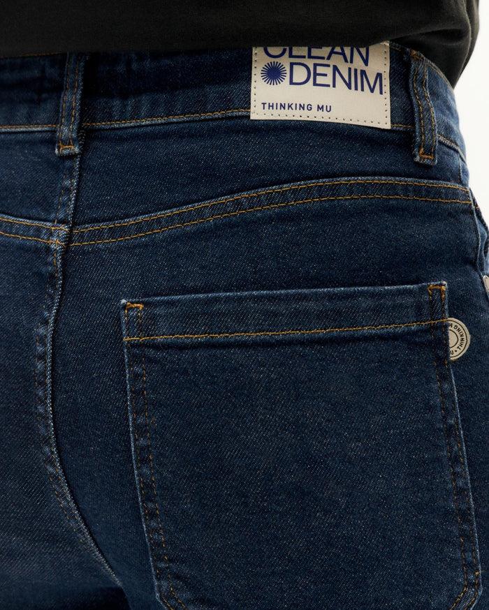 thinking mu Pantalón dark clean denim Nele Ofertas especiales