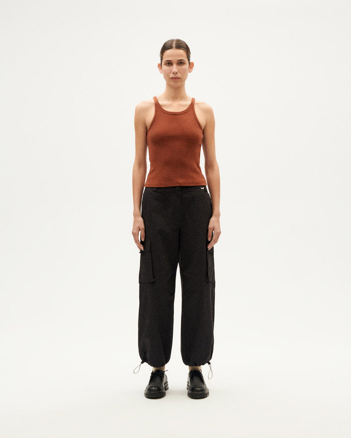 thinking mu Top marrón Harriet En oferta