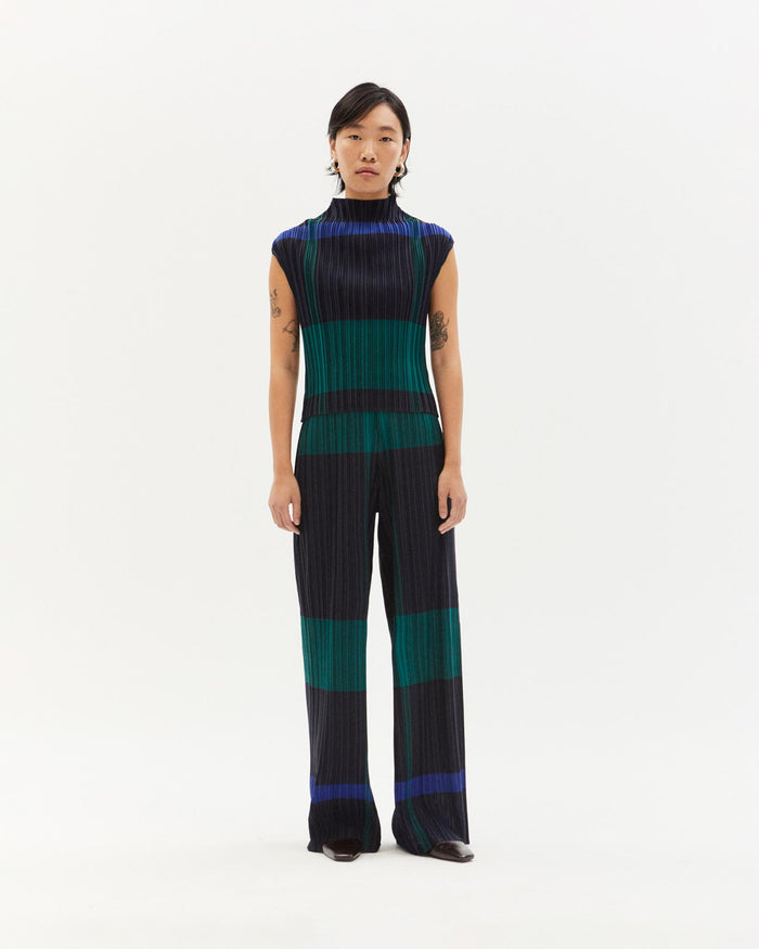 thinking mu Top multicolor plisado Maddox Descuento