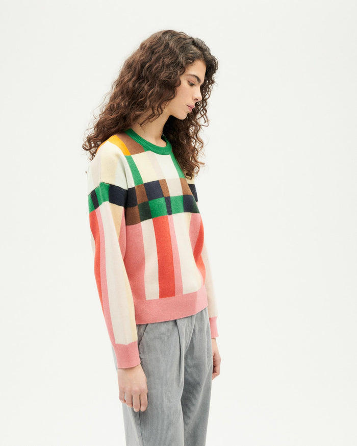 thinking mu Jersey multicolor lana merino Philis Envío internacional gratuito