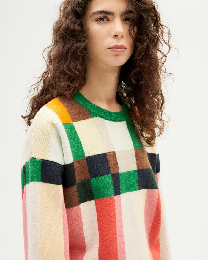 thinking mu Jersey multicolor lana merino Philis Envío internacional gratuito