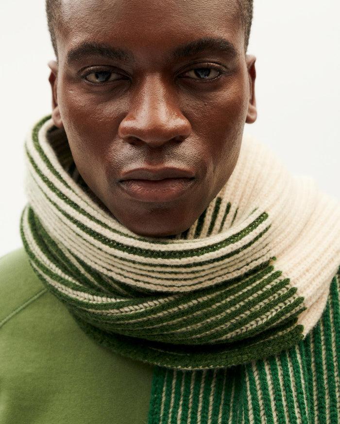 thinking mu Bufanda verde lana central Ghede Limitado a 3 días