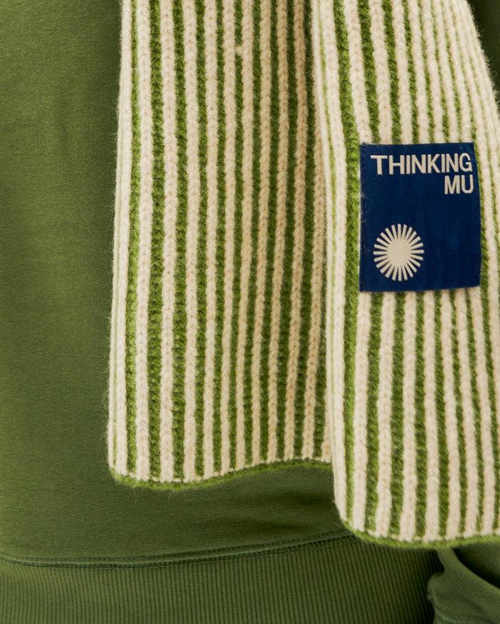 thinking mu Bufanda verde lana central Ghede Limitado a 3 días