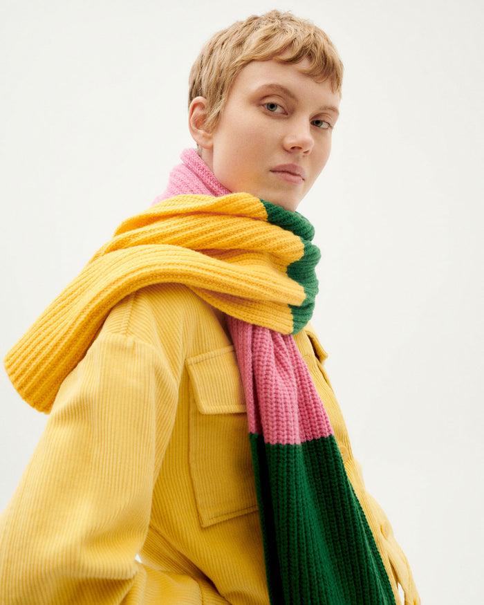 thinking mu Bufanda multicolor lana Art Ghede Oferta exclusiva