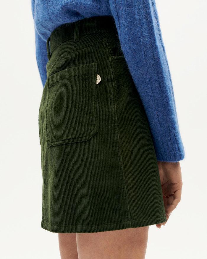 thinking mu Falda verde pana Marsha Ofertas especiales