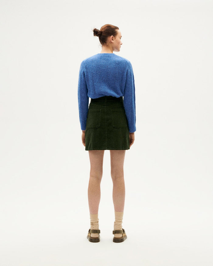 thinking mu Falda verde pana Marsha Ofertas especiales